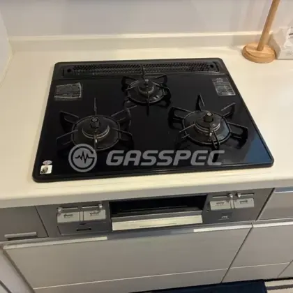 施工前のビルトインガスコンロ（DG32K3SL）