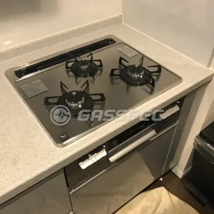 施工後のビルトインガスコンロ（ノーリツ N3WQ6RWASKSI）