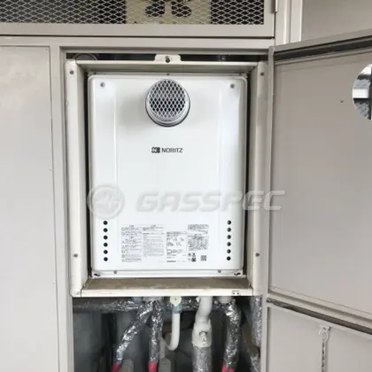 施工後の給湯器（ノーリツ GT-2460SAWX-T-1 BL）