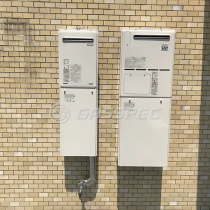 施工後の給湯器（リンナイ RUX-A2406W-E）