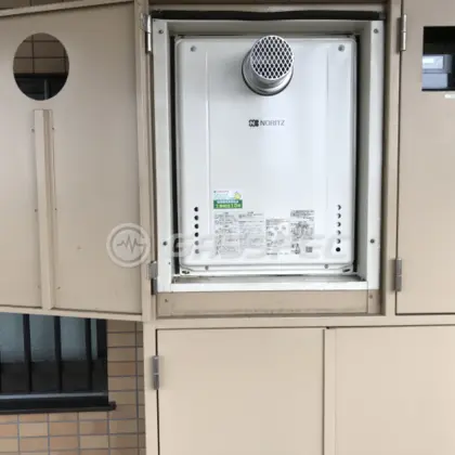 施工後の給湯器（ノーリツ GT-2060SAWX-T-1 BL）