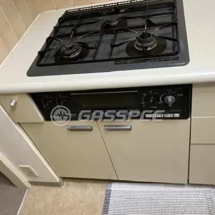 施工前のビルトインガスコンロ（RSK-30R3T）