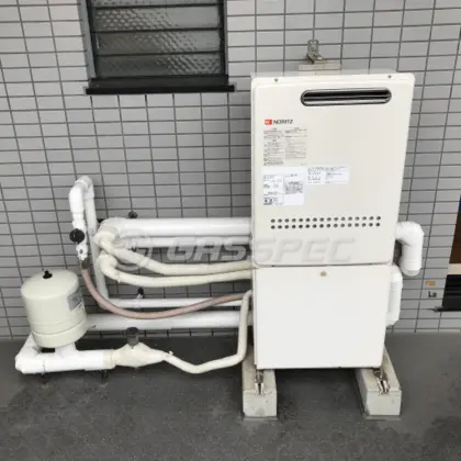 施工後の給湯器（ノーリツ GQ-3211WZQ-2）