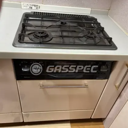 施工前のビルトインガスコンロ