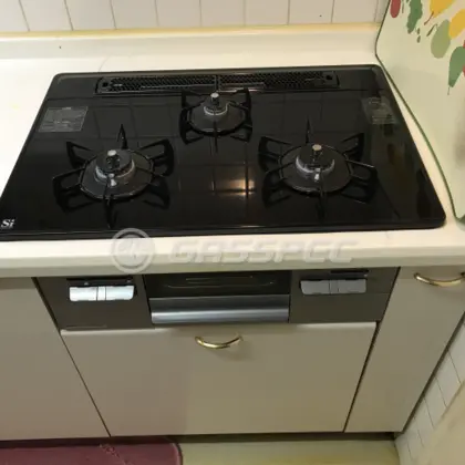 施工後のビルトインガスコンロ（ノーリツ N3WQ7RWASSI）