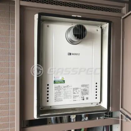 施工後の給湯器（ノーリツ GT-2460SAWX-T-1 BL）