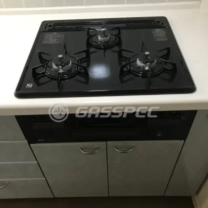 施工後のビルトインガスコンロ（ノーリツ N3GQ2RVQ1）