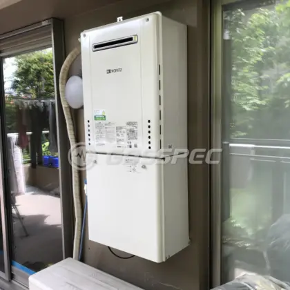 施工後の給湯器（ノーリツ GT-2460SAWX-1 BL）