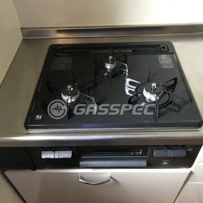 施工後のビルトインガスコンロ（ノーリツ N3GQ2RVQ1）