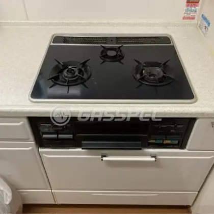 施工前のビルトインガスコンロ（BGA61N3PBC）