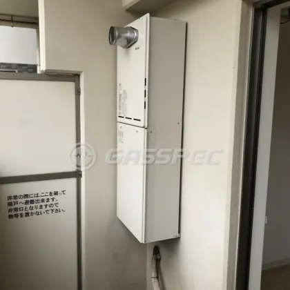 施工後の給湯器（リンナイ RUF-A1605SAT(B)）