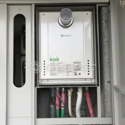 施工後の給湯器（ノーリツ GT-2460SAWX-T-1 BL）