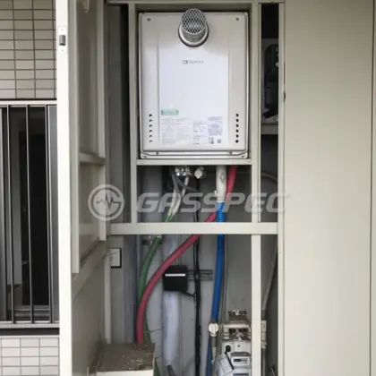 施工後の給湯器（ノーリツ GT-2460SAWX-T-1 BL）