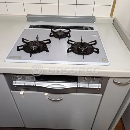 施工前のビルトインガスコンロ（C3WC8RJTL）