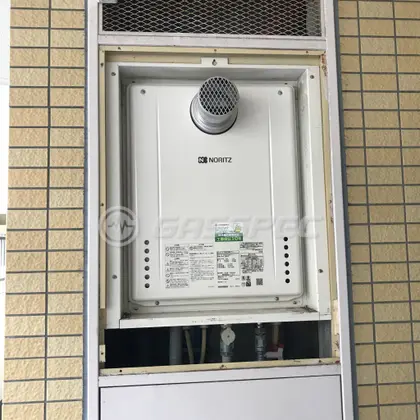 施工後の給湯器（ノーリツ GT-2460SAWX-T-1 BL）