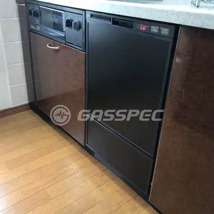 施工後のビルトイン食洗機（リンナイ RSW-F402C-B）