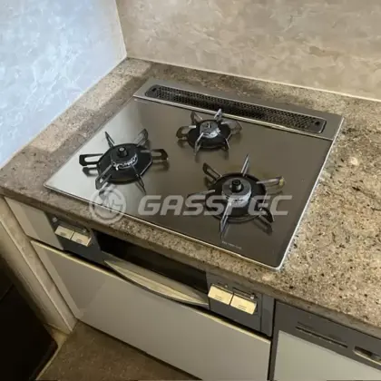 施工前のビルトインガスコンロ（HR-BH3AR-G6SSR）