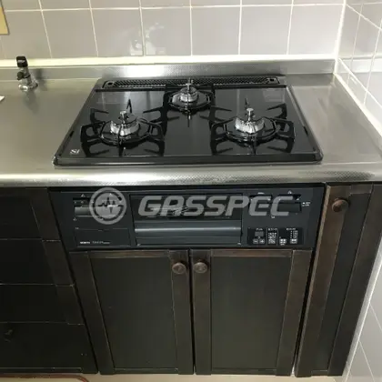 施工後のビルトインガスコンロ（ノーリツ N3GQ2RWTQ1）