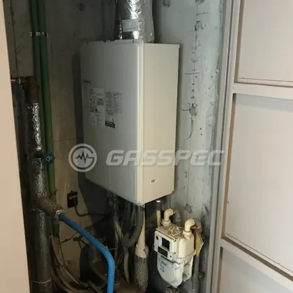 施工後の暖房熱源機（ノーリツ GTH-1644AWX-SFF-1 BL）