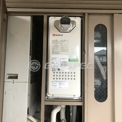 施工後の給湯器（ノーリツ GQ-1628AWX-T-DX BL）