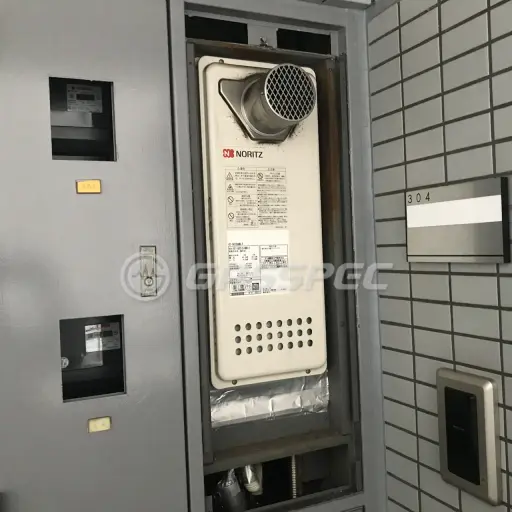 交換前の給湯器（ノーリツ GT-1633SAWX-T）