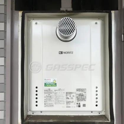 施工後の給湯器（ノーリツ GT-2060SAWX-T-1 BL）