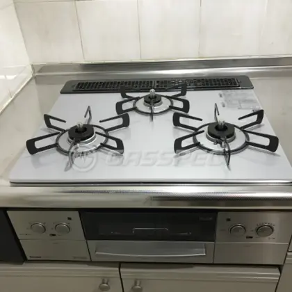 施工後のビルトインガスコンロ（リンナイ RHS31W23L7RSTW）