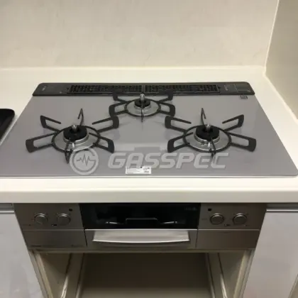 施工後のビルトインガスコンロ（リンナイ RHS71W23L7RSTW）