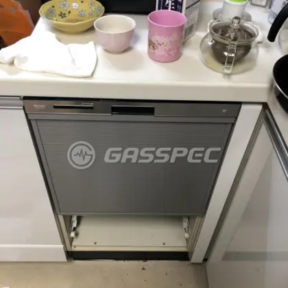 施工後のビルトイン食洗機（リンナイ RSW-404LP）
