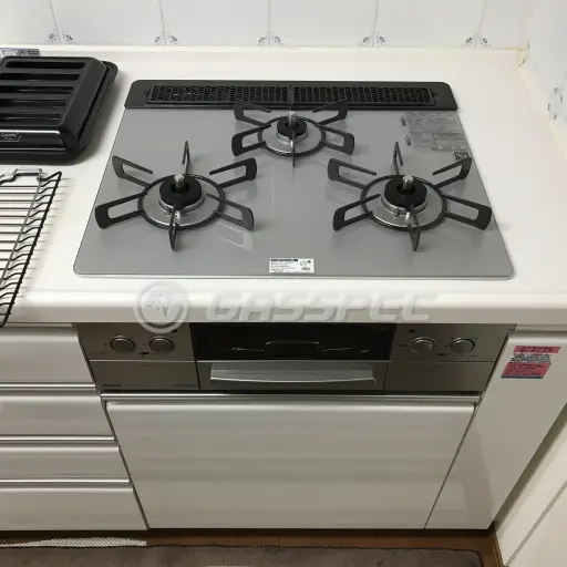 交換後のビルトインガスコンロ（リンナイ RHS31W23L7RSTW）