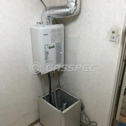 施工後の給湯器（リンナイ RUX-V1615SWFA(A)-E）