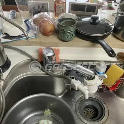 施工前の水栓・蛇口（K876JV）