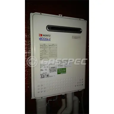 施工後の給湯器（ノーリツ GT-C2452AWX-2 BL）
