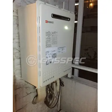 施工後の給湯器（ノーリツ GT-1650SAWX-2 BL）