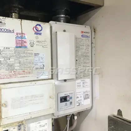 施工後の給湯器（ノーリツ GQ-C2422WZD-FH）