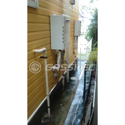 施工後の給湯器（ノーリツ GT-C2452AWX-2 BL）
