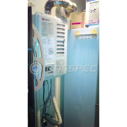 施工後の給湯器（ノーリツ GQ-1637WSD-F-1 BL）