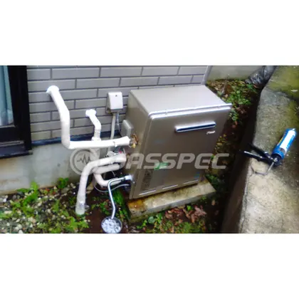 施工後の給湯器（リンナイ RUF-E2405AG(A)）