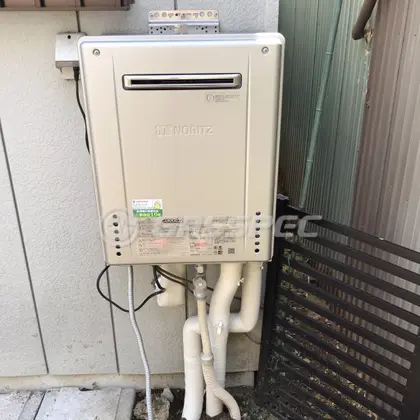 施工後の給湯器（ノーリツ GT-C2062SAWX BL）