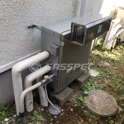施工後の給湯器（ノーリツ GT-C2462SARX BL）