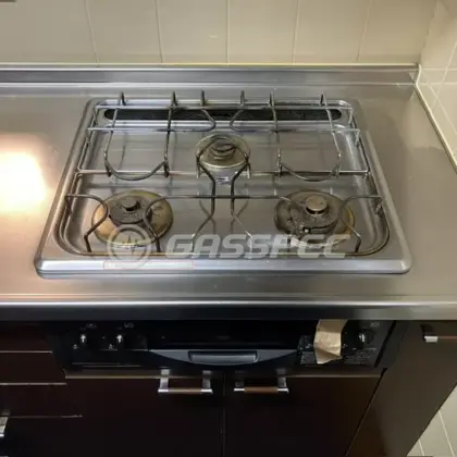 施工前のビルトインガスコンロ（SDG-311N）