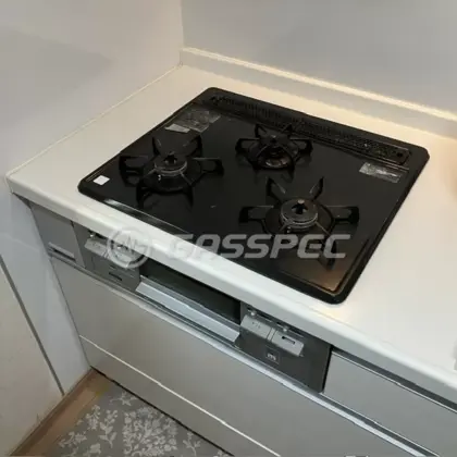 施工前のビルトインガスコンロ（DG32K2SL）