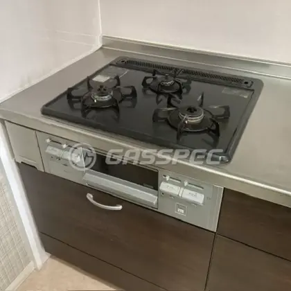 施工前のビルトインガスコンロ（H1G633EORHV）
