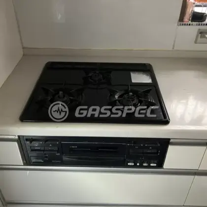 施工前のビルトインガスコンロ（RS38JH1R）