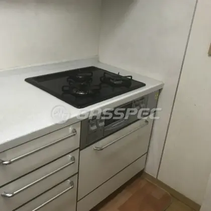 施工前のビルトインガスコンロ（DG3297NR）