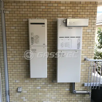 施工後の給湯器（リンナイ RUX-A2406W-E）