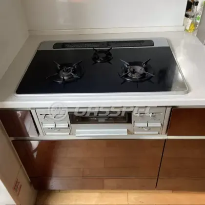 施工前のビルトインガスコンロ（BGA71H3PSC）