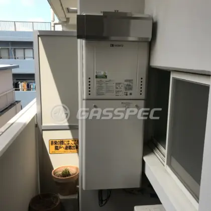 施工後の給湯器（ノーリツ GT-2460SAWX-1 BL）