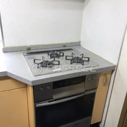 施工後のビルトインガスコンロ（ノーリツ N3WS5PWAS6STE）