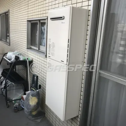 施工後の給湯器（リンナイ RUF-A1615SAW(B)）